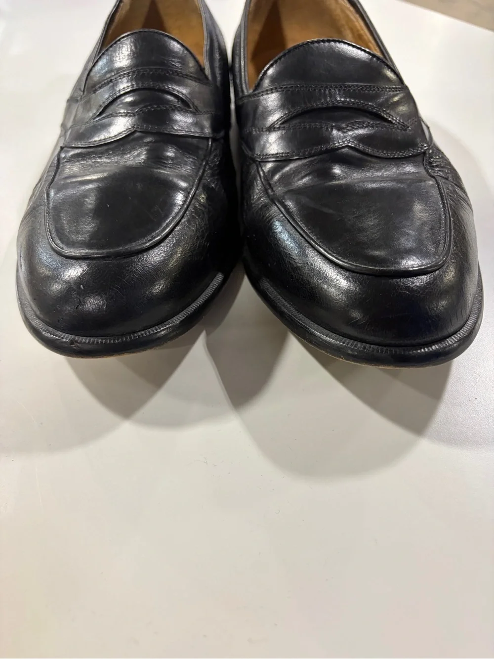Johnston & Murphy Black Leather Dress Shoes Mens Size 10